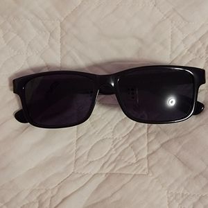 Men's black square designer sunglasses